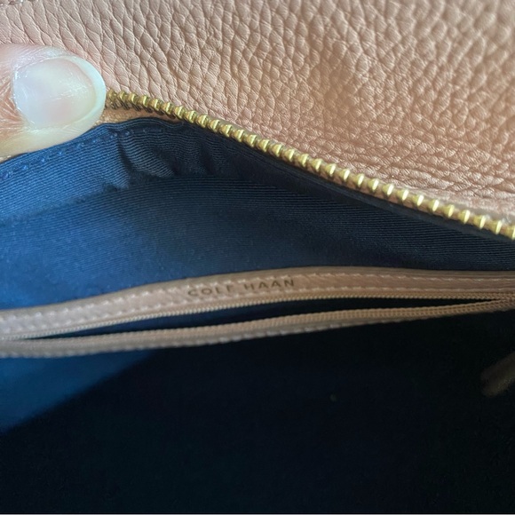 Cole Haan Dorset Leather Satchel Pink With Gold Hardwares Missing Long Strap - Picture 14 of 16